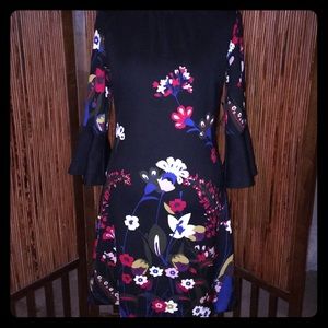 NWT NY&Co black floral dress